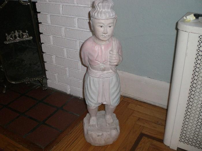 CARVED ASIAN STATUE