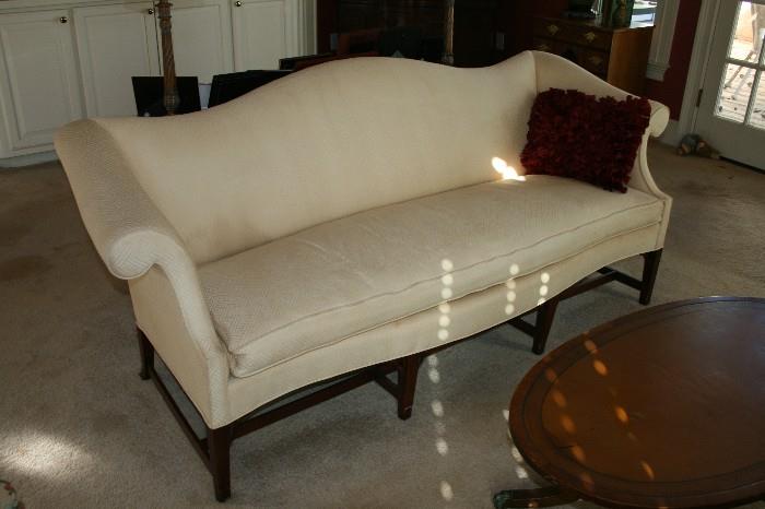 White Colonial Style Sofa