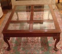 Elegant coffee table with beveled glass  $1000 originally….  not anymore…. bring your best offer