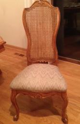 Dining chairs…  2 arm chairs and 6 side chairs … seat cushions recently redone