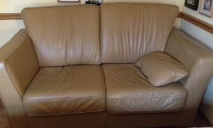 Leather Center loveseat … good condition
