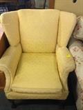 Yellow Wing Back Chair 