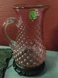 Decorative Glass Small Pitcher