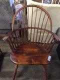 Oval Back Wooden Chair