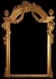 Palatial ornate figural Giltwood Mirror. H. 8ft. 1 in. , W. 4 ft. 8 in.