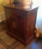 1080 - Mahogany side door server, silverware server, 36IN T, 31IN W, 20IN D