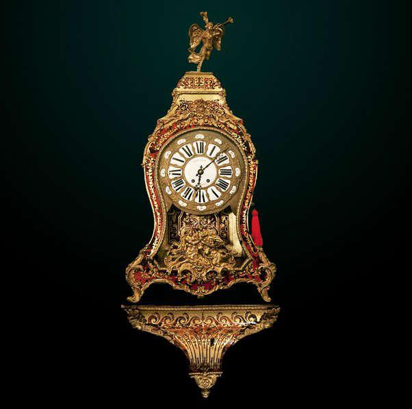 2005 - Monumental 19th Century Boulle Bracket Clock   H. 5 ft. 7 in. ,W. 22 in.