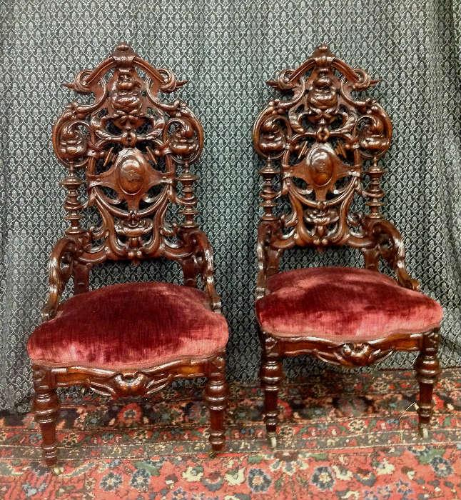 2002 - Match pair of Mitchell and Rammelsberg chairs