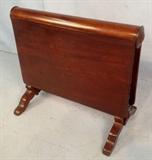 2023 - Mahogany sutherland table, 26 in. T, 32 in. W, 18 in. D.