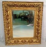 2029 - Early Victorian open pierced carved elaborate frame, 40in.T X 46in. W.