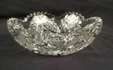 2043 - Brilliant cut gblass bowl, 3 in. T, 9 in. dia.