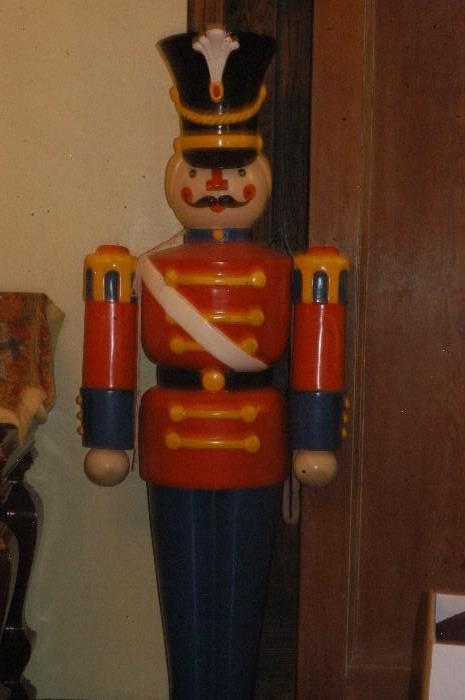Life size store display solider