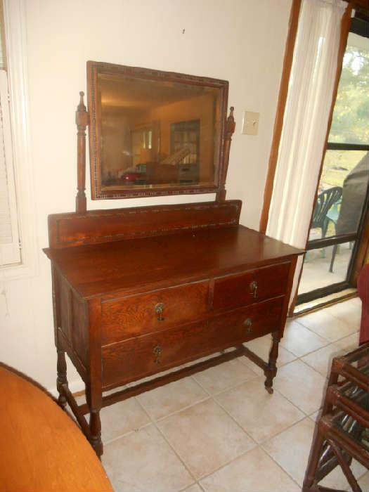 Antique Washstand with beveled mirror..This has sold...