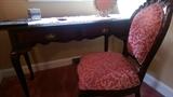 Desk and upholstered occasional chair-gorgeous