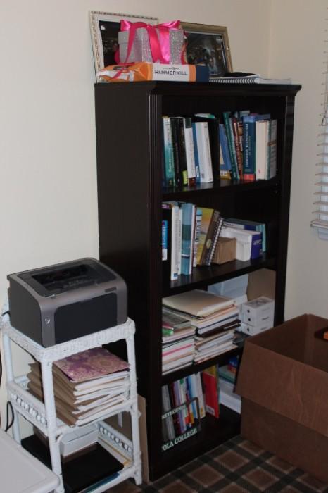 Bookcase, Printer and Books