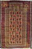 Lot#3071, BALUCH HAND WOVEN PRAYER RUG, W 3' 4" L 6'Decorated in repetitious geometric designs. Measuring L. 6 ft. x 3 ft. 4.