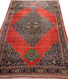 Lot#3085, PERSIAN HAND WOVEN WOOL RUG, W 9' 9" L 14' 4"Featuring medallion, with stylized floral motif. Measuring L. 14 ft. 4 x 9 ft. 9.