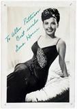Lot#249, LENA HORNE AUTOGRAPHED PHOTOGRAPH, H 5", L 3.5"Inscribed "To Allen Patterson Best wishes Lena Horne"