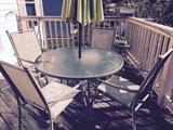 Patio set with 4 chairs