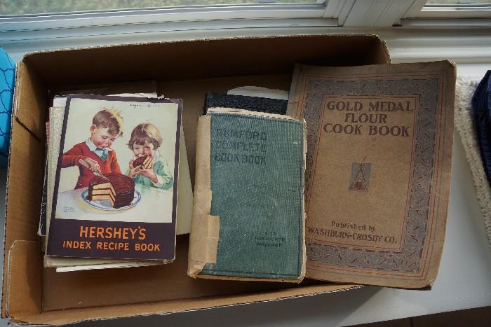 Vintage and antique cook books