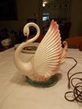Swan Lamp - VINTAGE - It Works!!!!