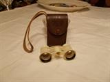 Made in USSR small Binoculars with case and papers