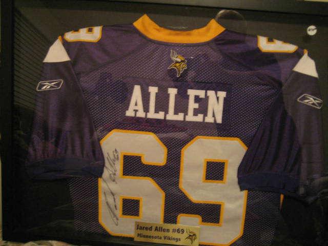 JARED ALLEN ALL PRO JERSEY WITH AUTOGRAPH