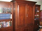 ENTERTAINMENT CENTER AND BOOK CASES
