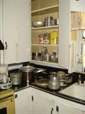 pots & pans, kitchen full
