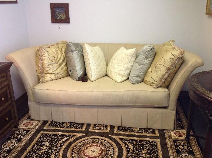 Henredon Upholstered Pillow Back Sofa