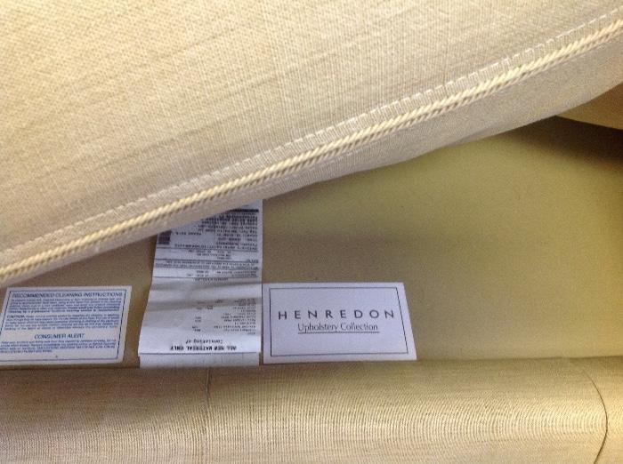 Henredon Upholstered Pillow Back Sofa - Detail