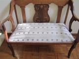 LOVESEAT INLAID ANTIQUE