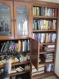 BOOKS AND BOOKCASE