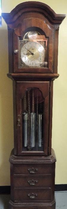 Ridgeway grandmother/long case clock. Works were made in West Germany.
