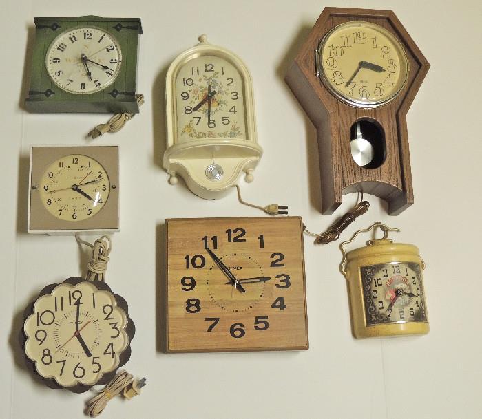 Selection from clocks-mid-century, figural, daisy, more.