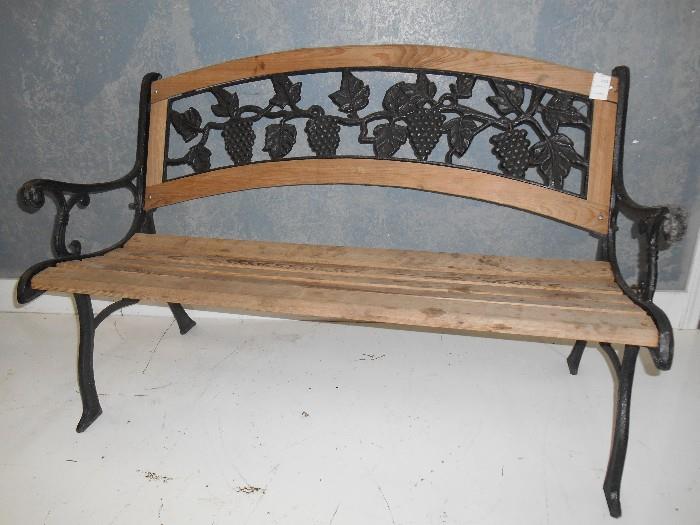 Iron Bench Redone with Cypress 