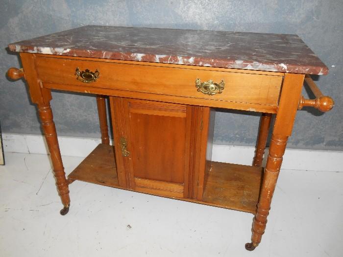 English Washstand with Marble Top