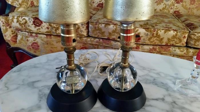 Great pair of mid century modern boudior lamps