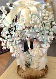 vintage wedding cake topper