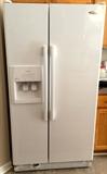 Whirlpool "Conquest" Side by Side Refrigerator, mint condition