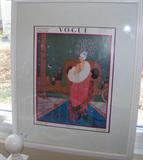 This is one of two framed Vogue prints - nicely framed.