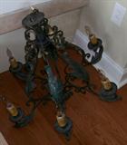Nice iron chandelier - very French!