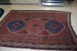 Nice antique oriental rug in the kitchen. It mesures 4'6 1/2" by 6' 4".