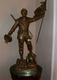 Bronze French statue by Gueyton (c.1880-1890)