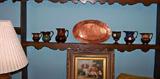 Copper lustre pitchers