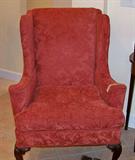 Beautiful wing chair in custom fabric