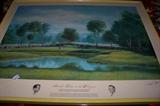 Signed Arnold Palmer print. Signed by Donald Moss and Arnold Palmer.