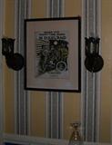 Nice of piece of sheet music framed.