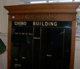 Oak directory sign from Idaho - in perfect condition.