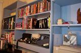 Books, office equipment, videos, CD's, TV's, all are located in the office room off of the last bedroom at the end of the hall.